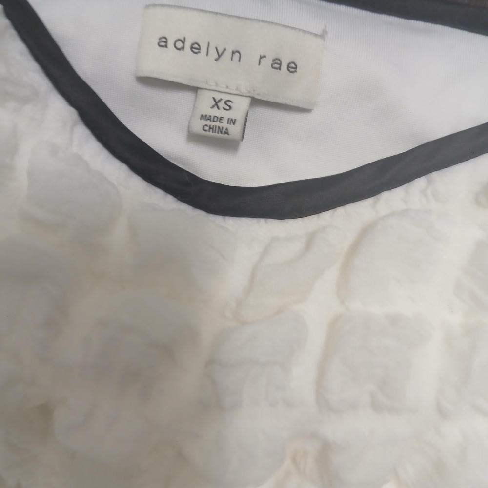 Adelyn Rae Cream Textured Mini Dress - Picture 2 of 7
